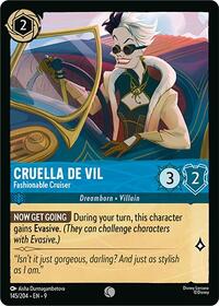 Cruella De Vil, Fashionable Cruiser (0145) - Cold Foil