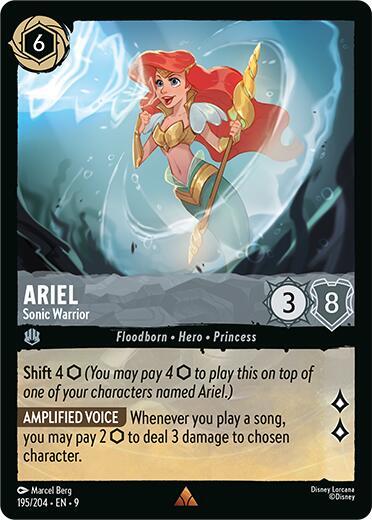 Ariel, Sonic Warrior (0195) - Cold Foil
