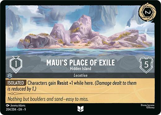 Maui's Place of Exile, Hidden Island (0204) - Cold Foil