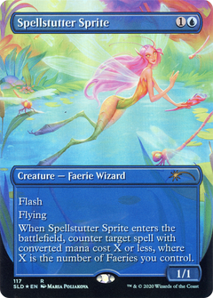 Spellstutter Sprite (117) (Borderless) - Foil