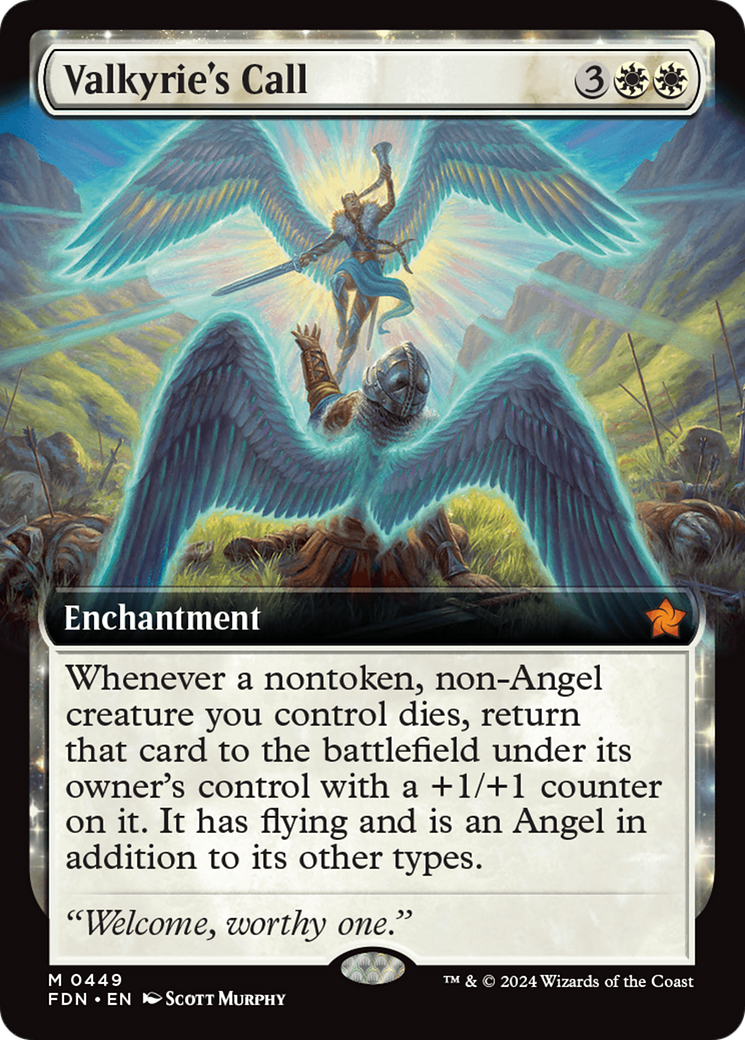 Valkyrie's Call (0449) (Extended Art) - Foil