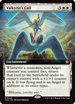 Valkyrie's Call (0449) (Extended Art) - Foil