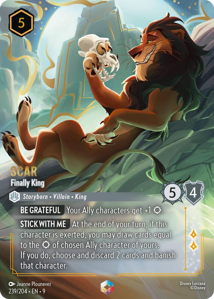 Scar, Finally King (0239) - Satin Holographic Foil