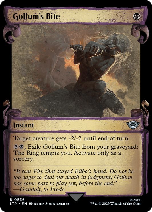 Gollum's Bite (0536) (Showcase) - Silver Foil
