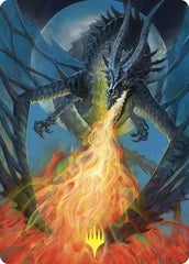 Balefire Dragon (65/81) Art Card (ACMM) - Gold-Stamped Signature