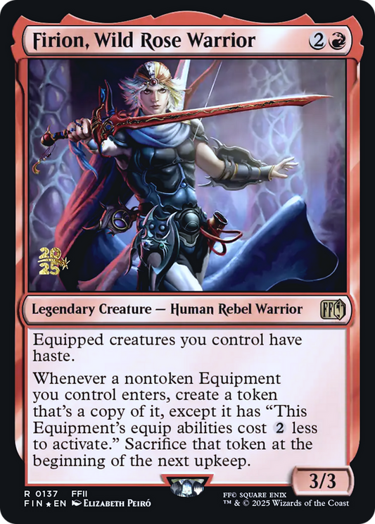 Firion, Wild Rose Warrior (0137) (Prerelease) - Foil