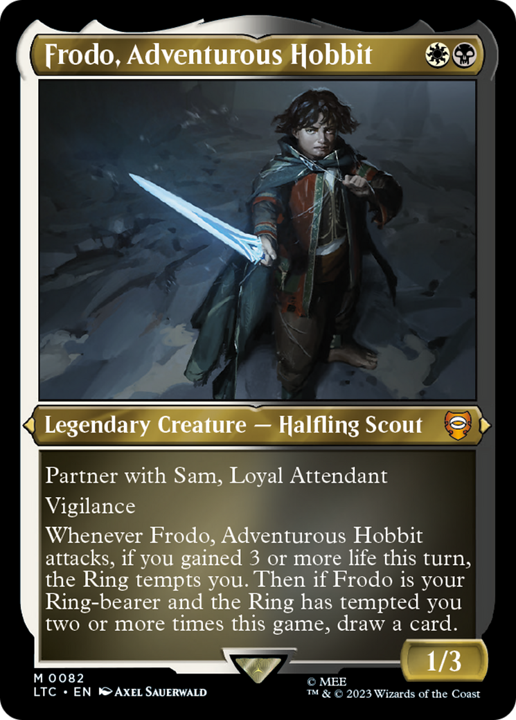 Frodo, Adventurous Hobbit (0082) (Display Commander) (Thick Stock) - Foil Etched