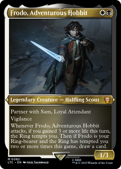 Frodo, Adventurous Hobbit (0082) (Display Commander) (Thick Stock) - Foil Etched