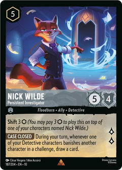 Nick Wilde, Persistent Investigator (0187) - Cold Foil
