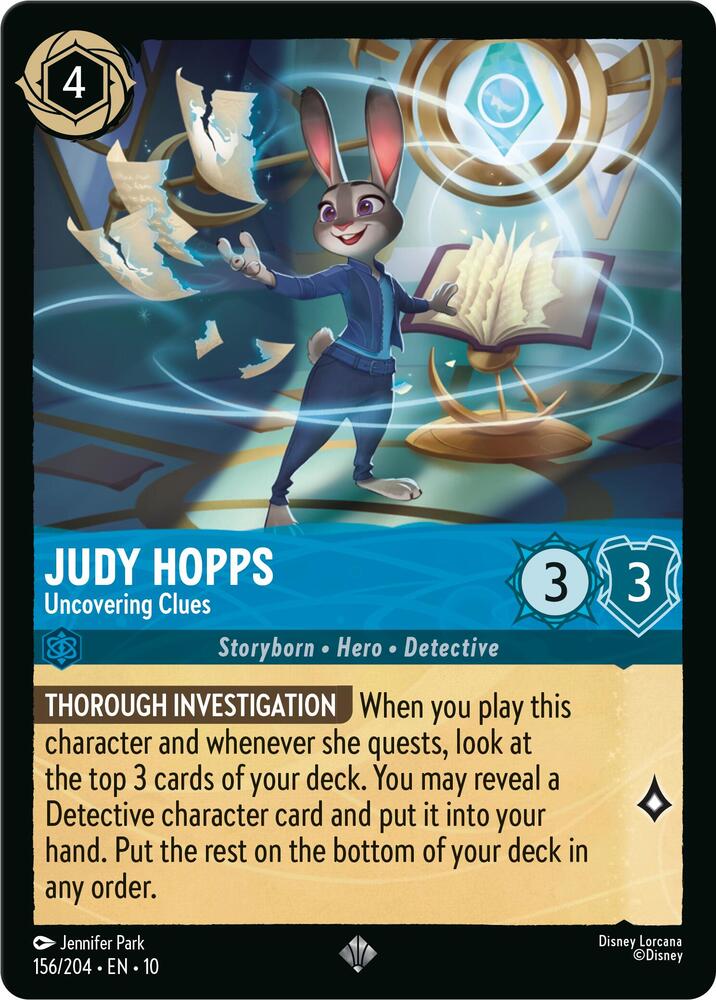 Judy Hopps, Uncovering Clues (0156) - Cold Foil