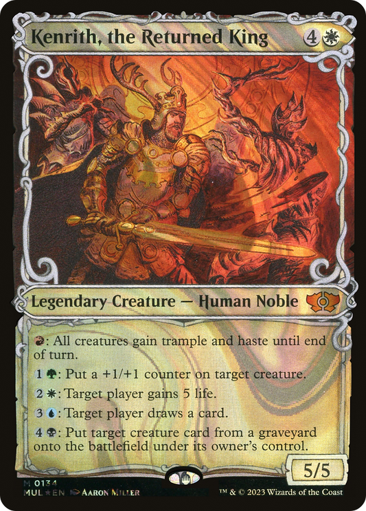 Kenrith, the Returned King (0134) (Showcase) - Halo Foil