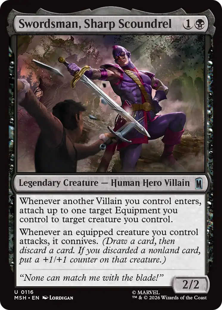 Swordsman, Sharp Scoundrel (MSH) - Foil