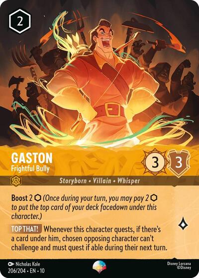 Gaston, Frightful Bully (0206) - Rainbow Foil