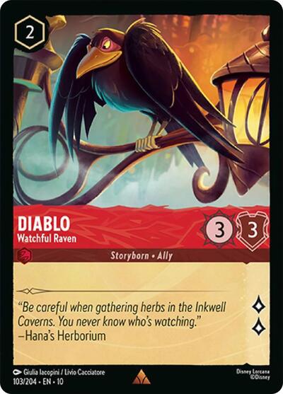 Diablo, Watchful Raven (0103) - Cold Foil