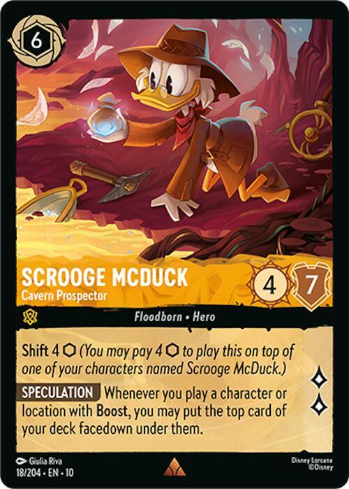 Scrooge McDuck, Cavern Prospector (0018) - Cold Foil