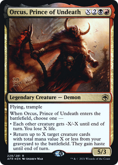 Orcus, Prince of Undeath (229) (Prerelease) - Foil