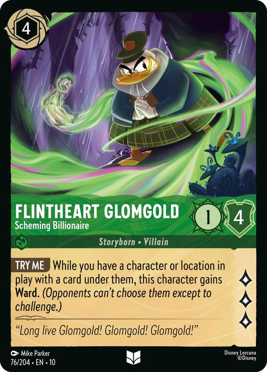Flintheart Glomgold, Scheming Billionaire (0076) - Cold Foil