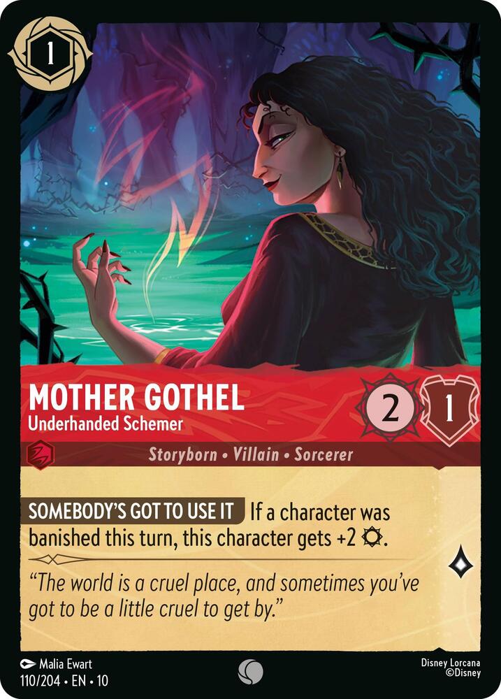 Mother Gothel, Underhanded Schemer (0110) - Cold Foil