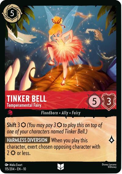 Tinker Bell, Temperamental Fairy (0115) - Cold Foil