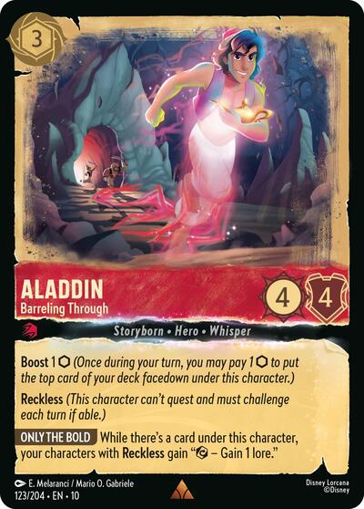Aladdin, Barreling Through (0123) - Cold Foil
