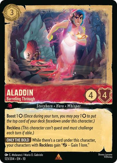 Aladdin, Barreling Through (0123) - Cold Foil