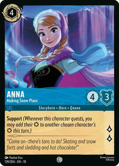 Anna, Making Snow Plans (0139) - Cold Foil