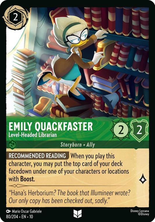 Emily Quackfaster, Level-Headed Librarian (0080)
