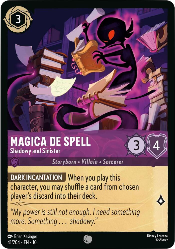 Magica De Spell, Shadowy and Sinister (0041) - Cold Foil