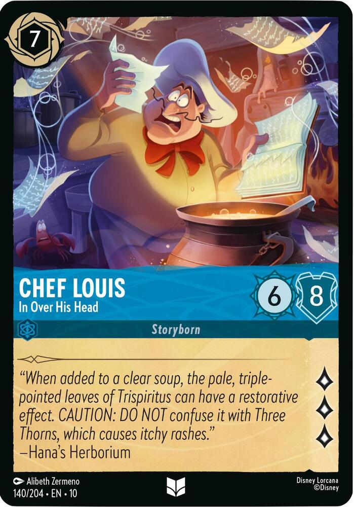 Chef Louis, In Over His Head (0140) - Cold Foil