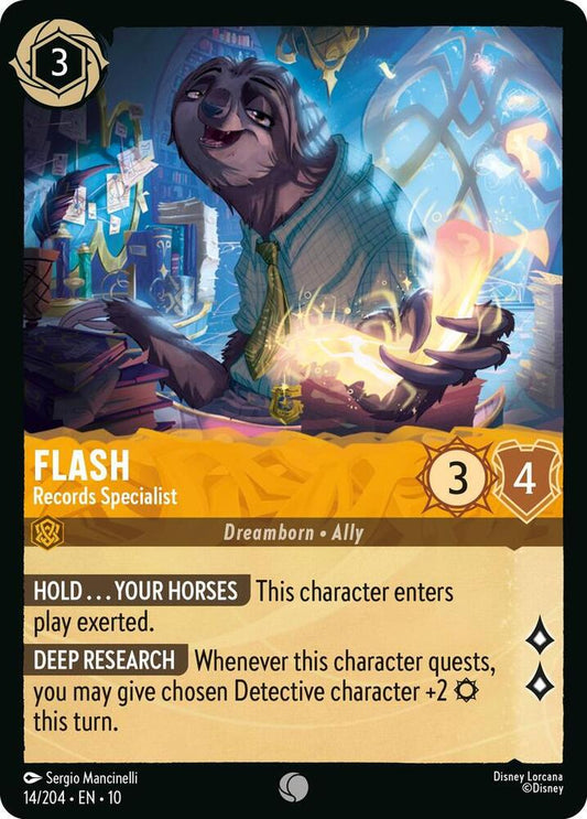 Flash, Records Specialist (0014) - Cold Foil