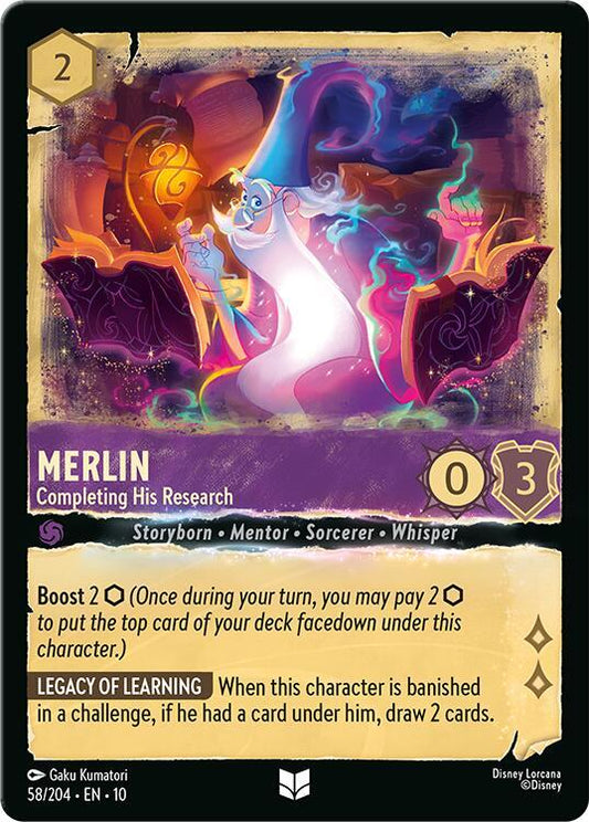 Merlin, Completing His Research (0058) - Cold Foil