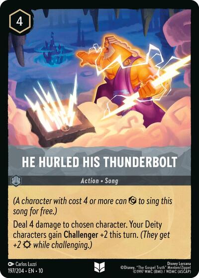 He Hurled His Thunderbolt (0197) - Cold Foil