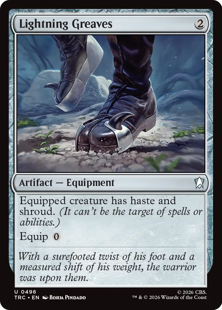 Lightning Greaves (0496) (TRC) - Surge Foil