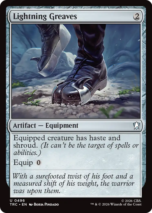 Lightning Greaves (0496) (TRC) - Surge Foil