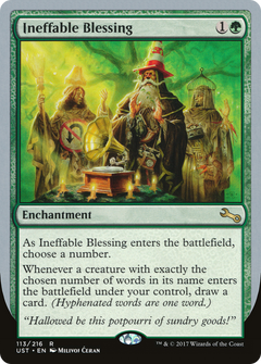 Ineffable Blessing (Choose a Number)