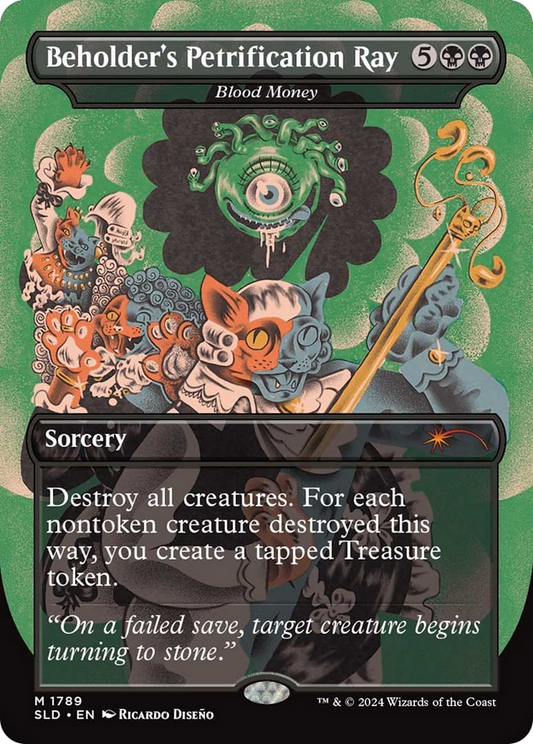 Beholder's Petrification Ray [Blood Money] (1789) (Borderless) - Foil