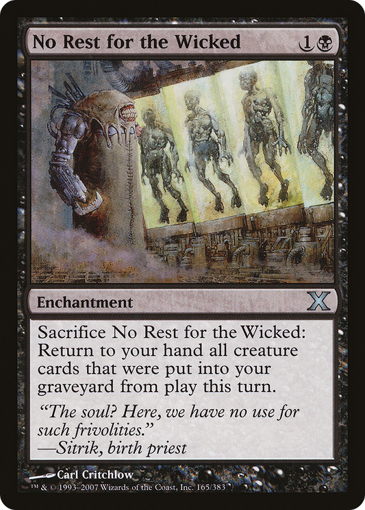 No Rest for the Wicked - Foil