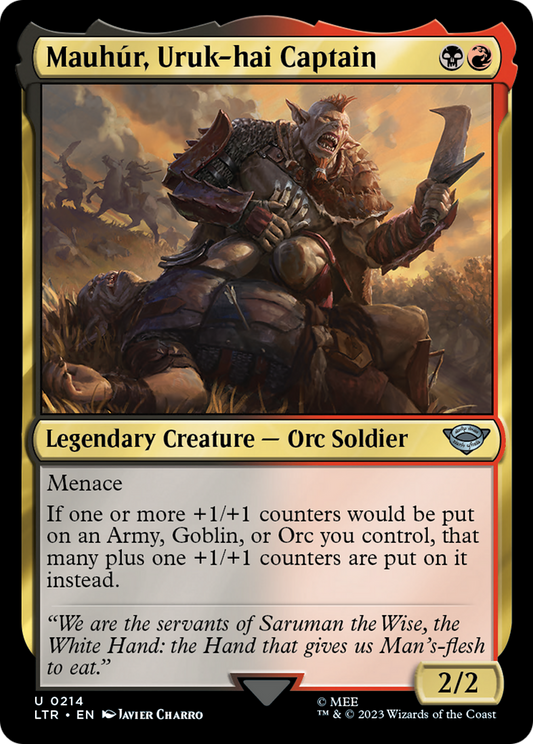 Mauhur, Uruk-hai Captain - Foil