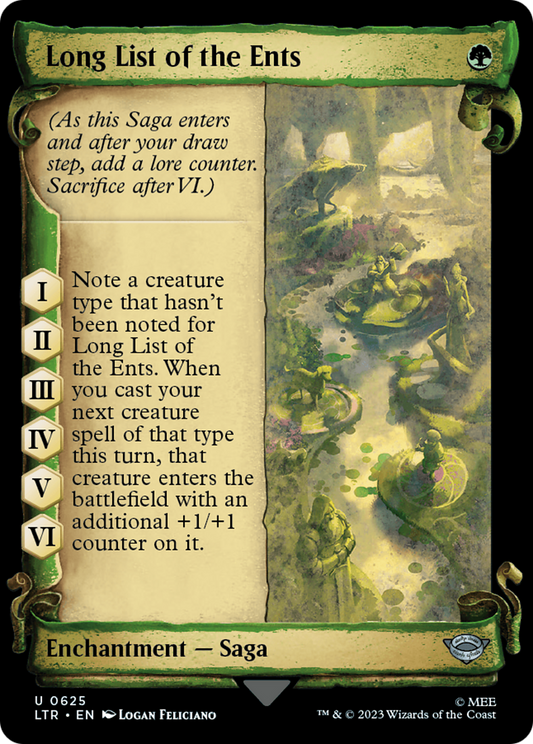 Long List of the Ents (0625) (Showcase) - Silver Foil
