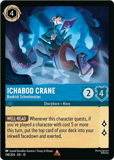 Ichabod Crane, Bookish Schoolmaster (0148) - Cold Foil