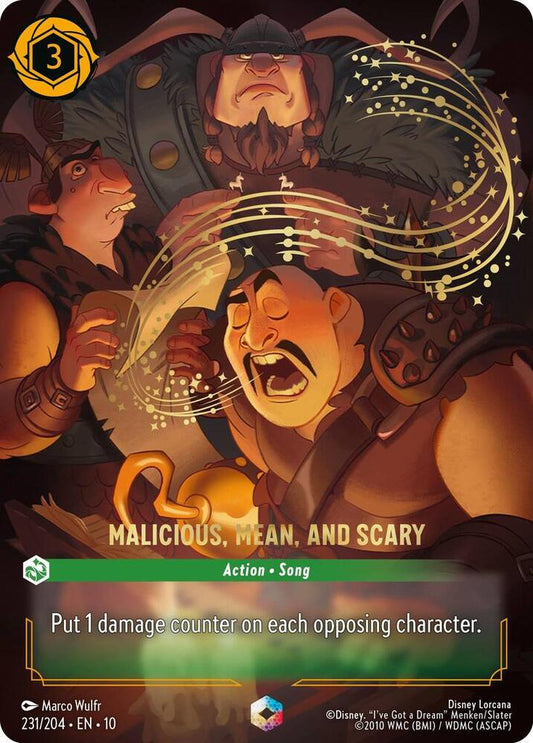 Malicious, Mean, and Scary (0231) - Satin Holographic Foil