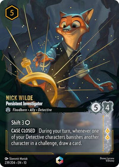 Nick Wilde, Persistent Investigator (0239) - Satin Holographic Foil