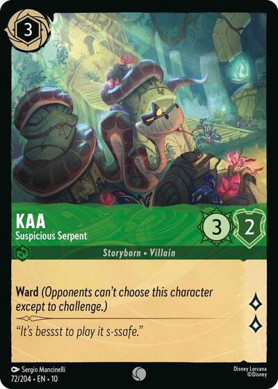 Kaa, Suspicious Serpent (0072) - Cold Foil
