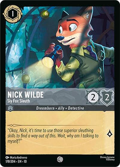 Nick Wilde, Sly Fox Sleuth (0178) - Cold Foil