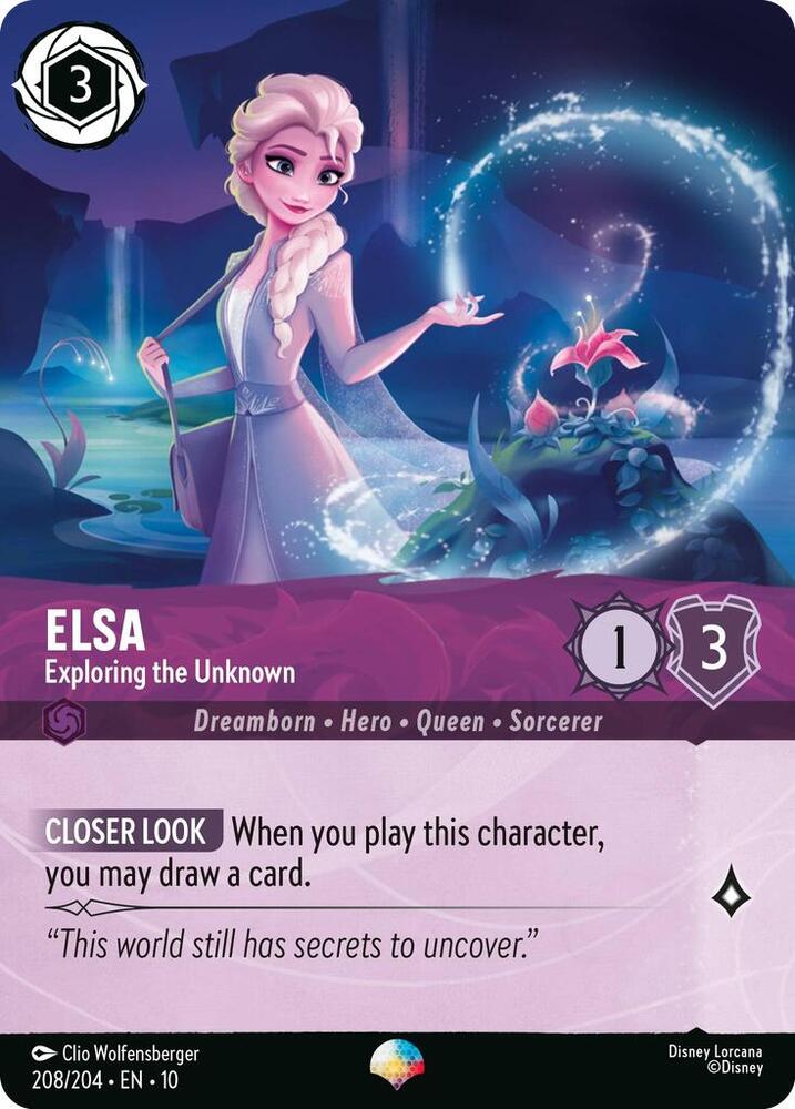 Elsa, Exploring the Unknown (0208) - Rainbow Foil
