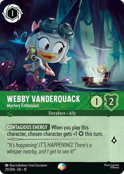 Webby Vanderquack, Mystery Enthusiast (0211) - Rainbow Foil
