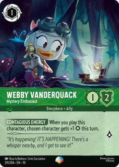 Webby Vanderquack, Mystery Enthusiast (0211) - Rainbow Foil
