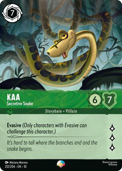 Kaa, Secretive Snake (0212) - Rainbow Foil