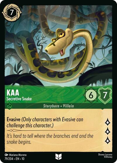 Kaa, Secretive Snake (0079) - Cold Foil