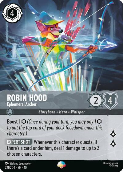 Robin Hood, Ephemeral Archer (0221) - Rainbow Foil